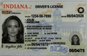 Indiana Driver License - Indiana Scannable IDS